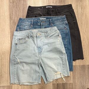 Sonoma Denim Shorts bundle (3)